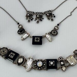 3 Pieces Firefly Crystal Mosaic Necklaces & Bracelet